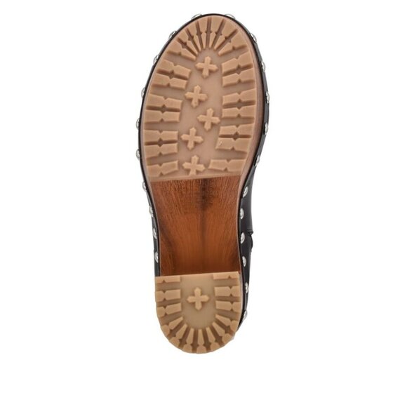 Guess Women’s Leather Booties Faux Fur & Studded Block Heels In Black Size 6.5 - Picture 7 of 7